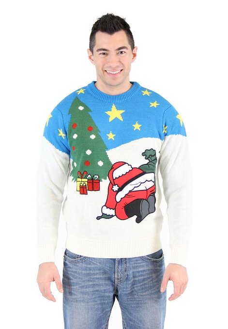 Santas Butt Crack Ugly Christmas Sweater 2