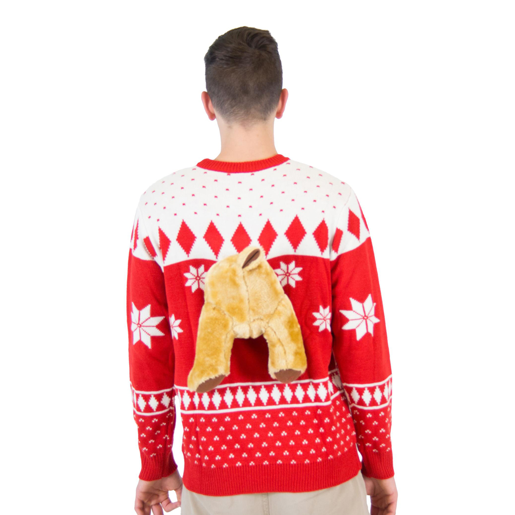 20248 Red 3D Moose Ugly Christmas Sweater H 1024X1024