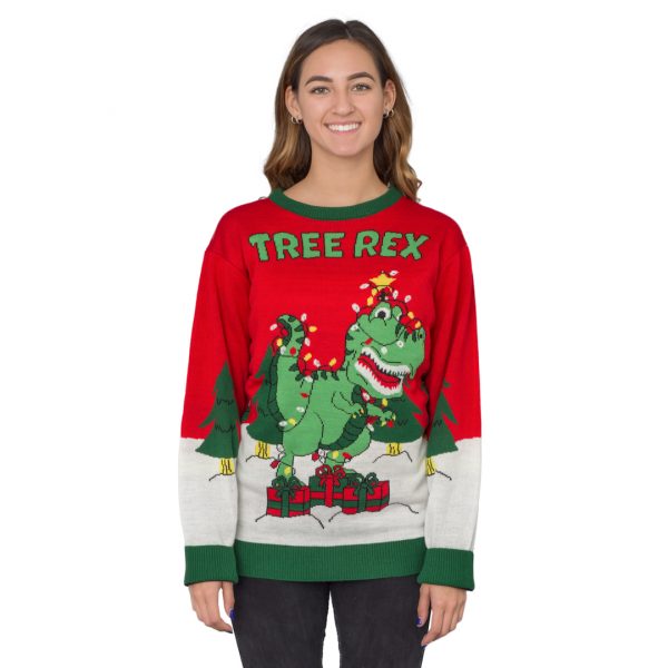 Tree Rex Ugly Christmas Sweater