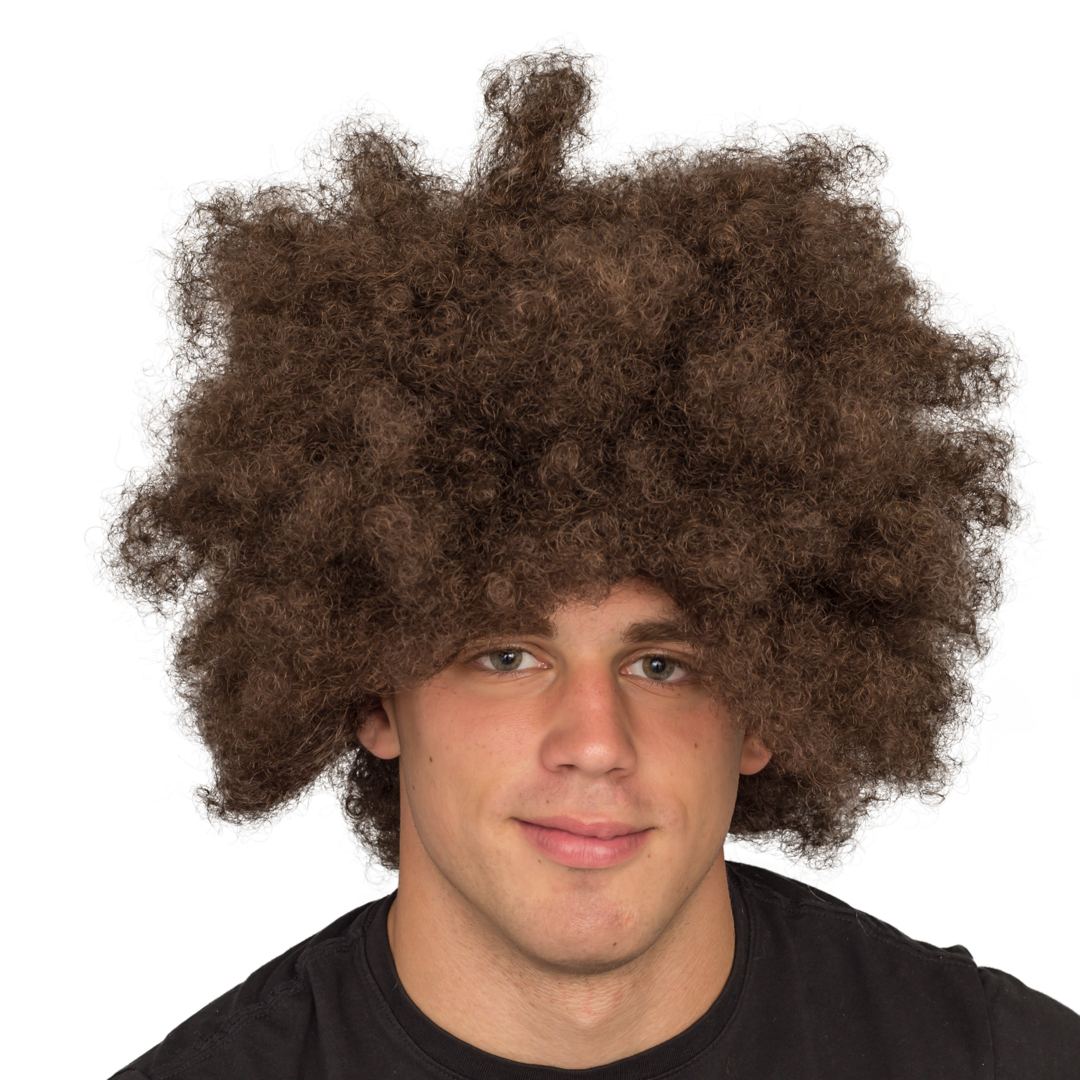 Costume Agent Superhero Afro Wig